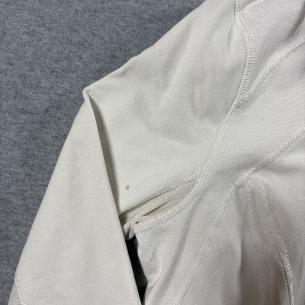 Lululemon Jacket Womens 10 White Full Zip Hooded Athletic Sweatshirt Y2K Gym - Picture 2 of 7